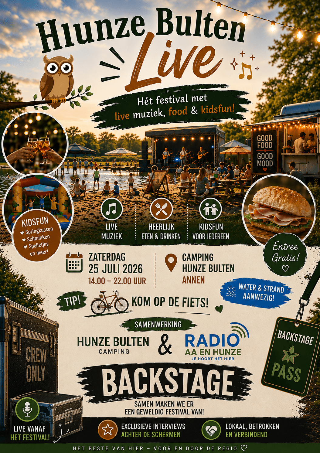 Live! Festival met live muziek, food & kidsfun!